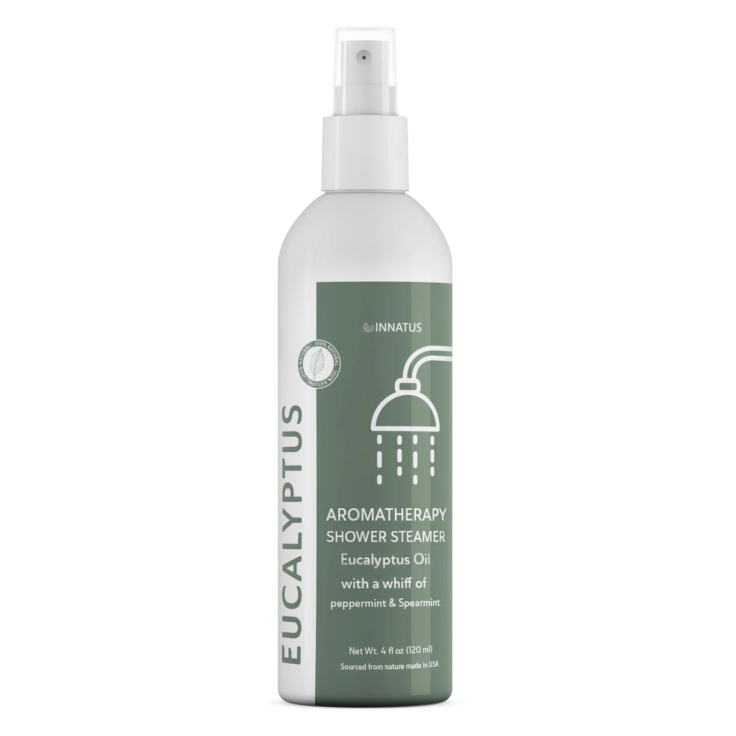 This Shower stamernoil with Eucalyptus has a delicate sent of Peppermint and Spearmint.