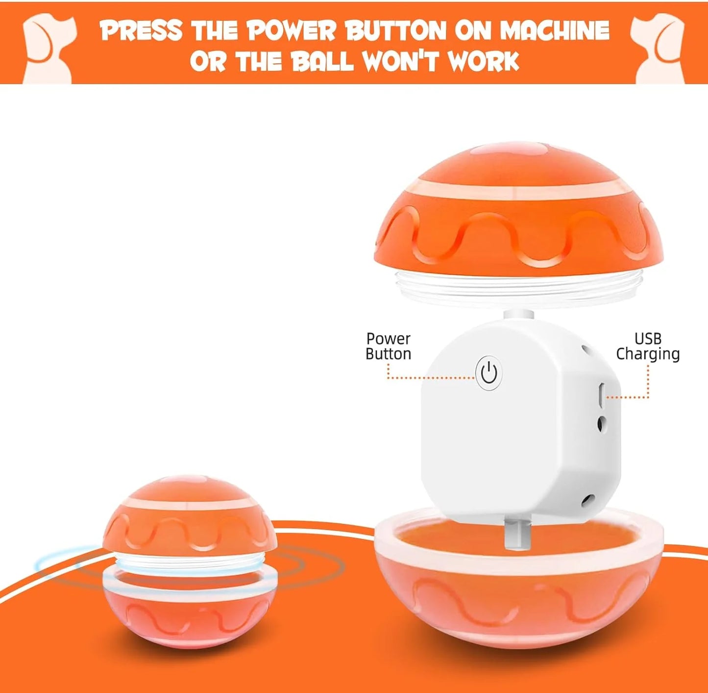 Remember to press the power button inside to make it work.
