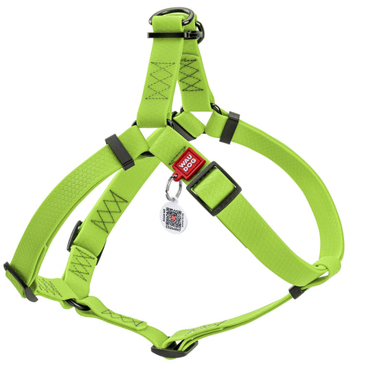 Green Waterproof Dog Harness Adjustable for Small Dogs, S Size, 1622 Inch