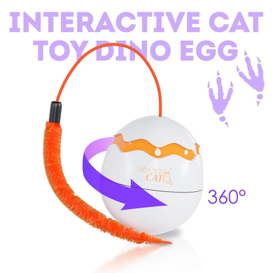 This toy rotates 360 degrees. Fun for your cat!