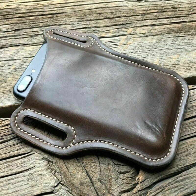 Mens Leather Cell Phone Case for Belts