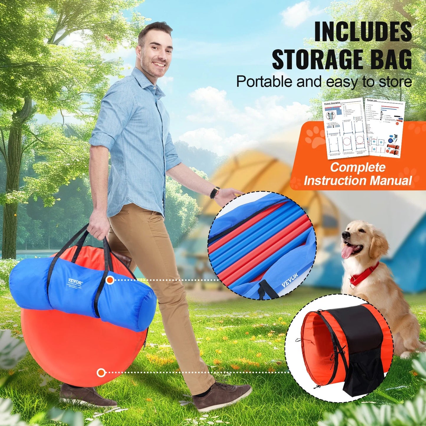 Great storage bag included