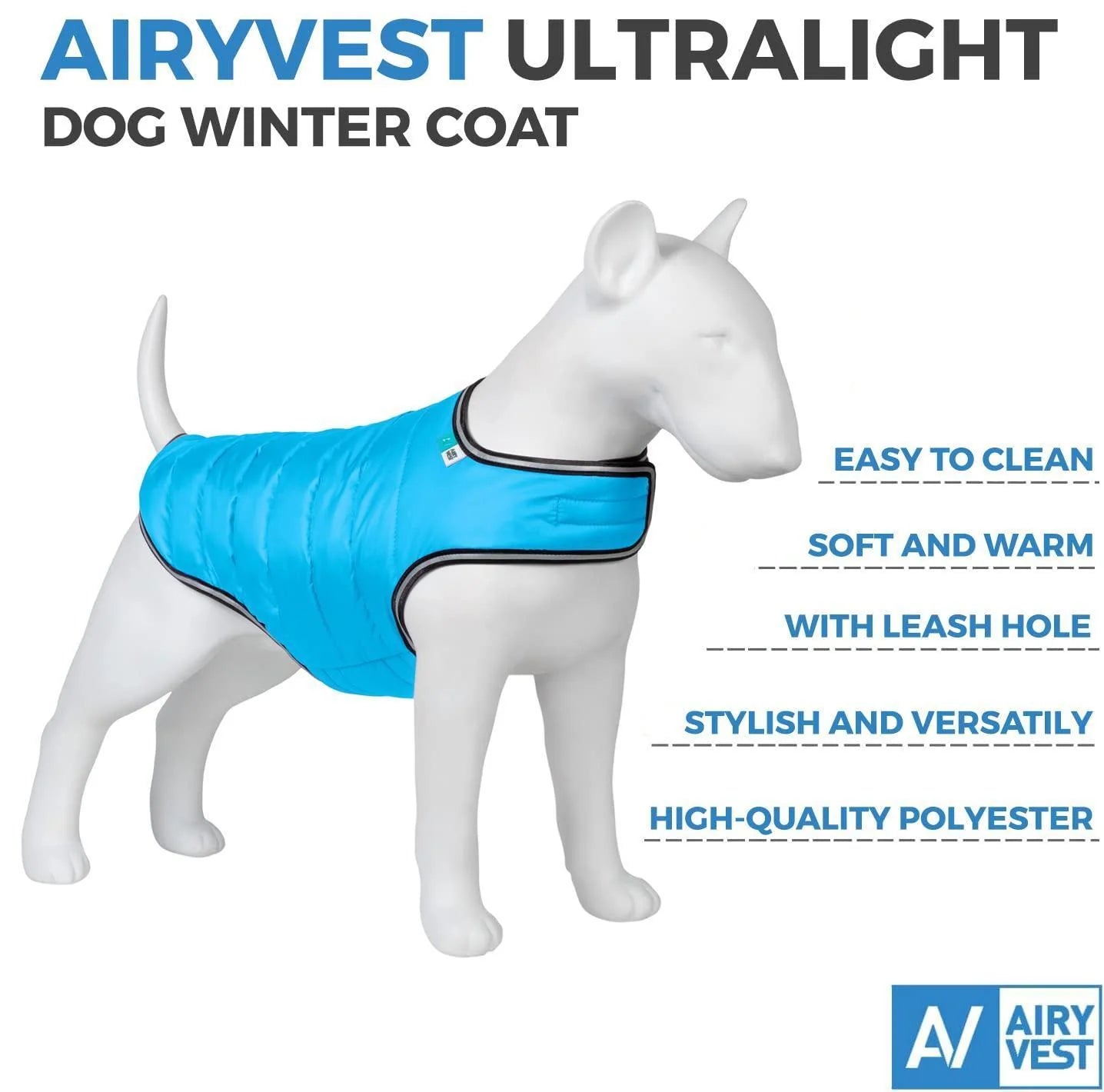 This coat is ultralight, easy to clean with a leash hole.
