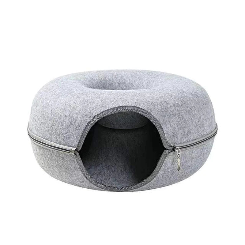 Cozy Donut Shaped Cat Bed