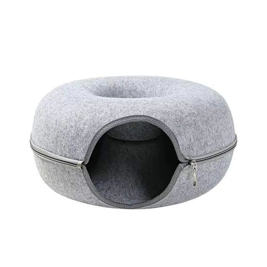 Cozy Donut Shaped Cat Bed