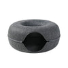 Donot shaped cat bed in grey coclor