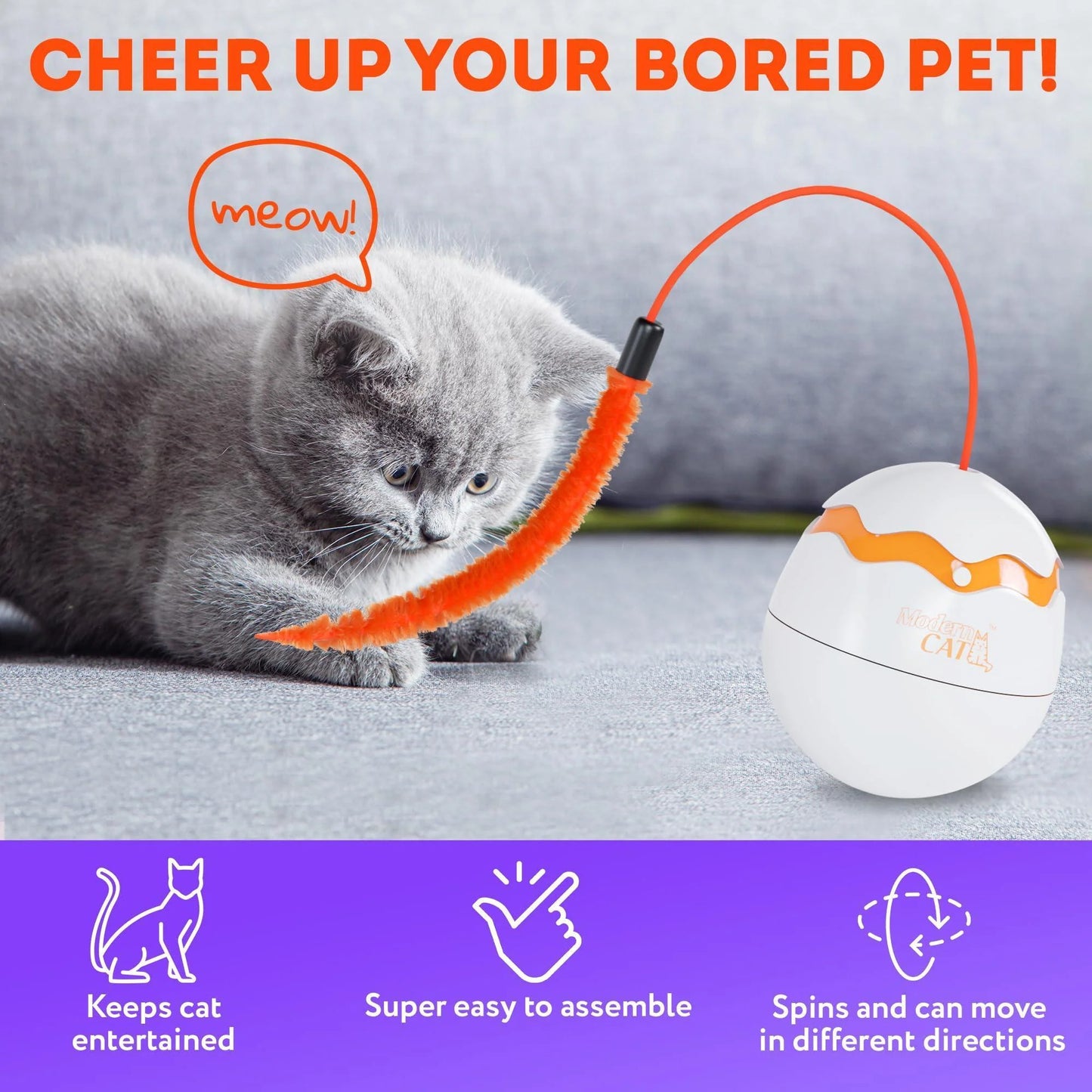 This toy will keep your cat buisy for a long time.