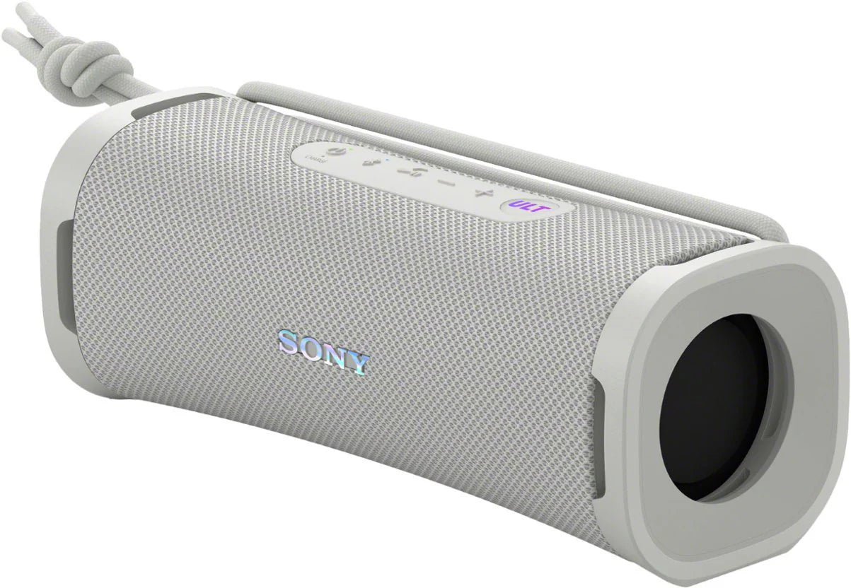This Certified Refurbished - Sony - ULT FIELD 1 Wireless Bluetooth Speaker  is Off White.