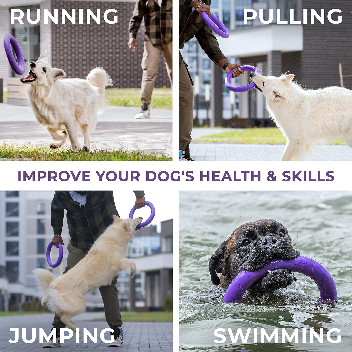 Running, Pulling, Jumping and swimming are different uses of the Puller rings.